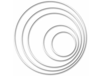 26985 kovovy kruh na lapac snu 20 cm bily
