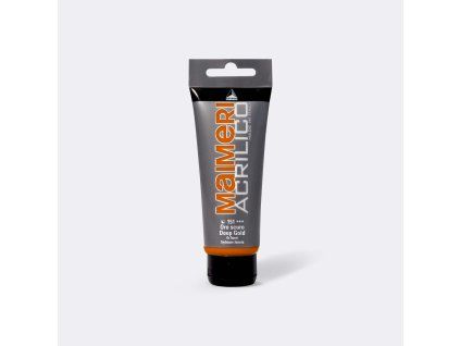 Akrylová barva Maimeri Acrilico 75 ml, metalický odstín 151 zlatá tmavá
