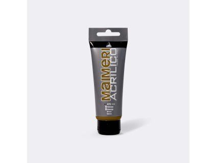 Akrylová barva Maimeri Acrilico 75 ml, metalický odstín bronzová 475