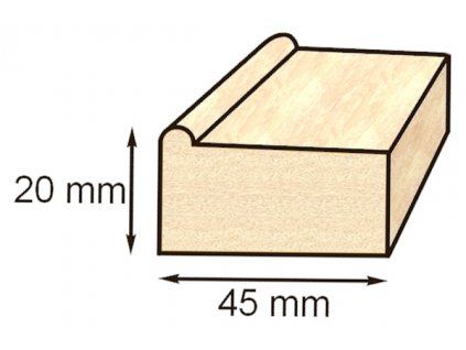 Smrkový blind rám Kocierz 50 cm, lišta pro sestavení malířského plátna