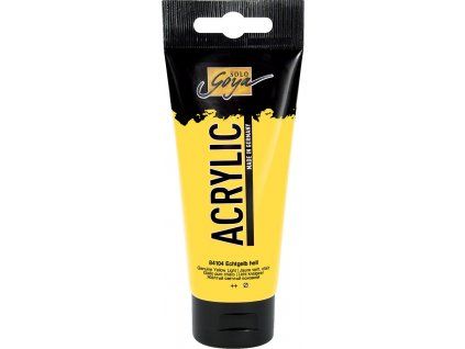 Akrylová barva Kreul Solo Goya 100 ml, odstín žlutá světlá, tuba 100 ml