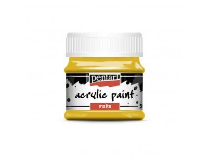 Pentart Matte akrylová barva 50 ml, odstín oranžová mandarinka, matný povrch