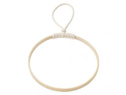 Bambusový kruh HobbyFun 20 cm pro výrobu lapačů snů, macramé a dekorací
