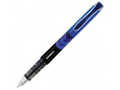 Zebra inkoustové pero 0,6 mm, modré, hrot z nerezové oceli, inkoust na vodní bázi