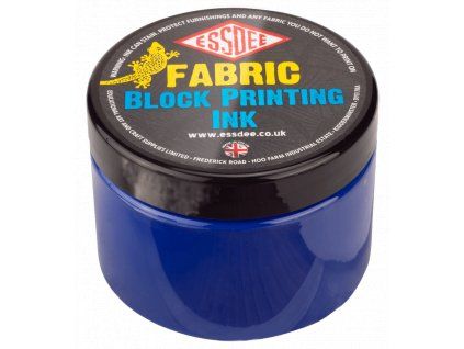ESSDEE tiskařská barva na textil 150 ml, modrá, pro linorytový tisk na bavlnu