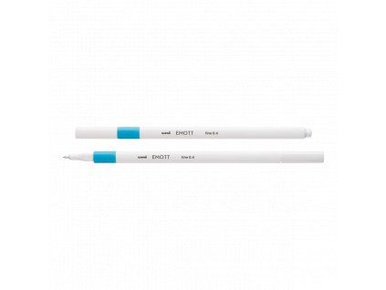 Uni EMOTT liner Mitsubishi Pencil, tenký fix 0,4 mm ve světle modré barvě