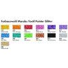 Marabu Textil Painter Glitter 3 mm petrolejová 592, pratelný do 40 °C po zafixování