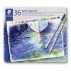 19299 3 umelecke akvarelove pastelky staedtler karat plechova krabicka sada 36 barev