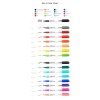 Monami Fabric Marker Brush červená fluo, fix bez nutnosti zažehlení