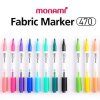 Monami Fabric Marker Brush na světlý textil, rychleschnoucí, bez nutnosti žehlení
