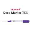 Akrylový fix Monami Deco Marker XF, vysoká krycí schopnost na světlém i tmavém povrchu