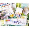 Nevskaya Palitra White Nights 12 akvarelových tub po 10 ml, profesionální pigmenty pro akvarel