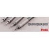 Mechanická tužka Pentel GraphGear 500, zkosený válec s kovovým úchopem, černá