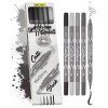 Sada 5 oboustranných kaligrafických fixů Online Calli.Brush Grey, šedé odstíny