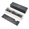 Parker IM Black CT, mosazné tělo, stiskací mechanismus, dodáváno s modrou náplní
