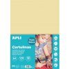 Barevný papír Apli A4 170 g/m2, krémová barva, hladký matný polokarton