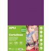 Barevný papír Apli A4 170 g/m2 fialový, hladký matný polokarton