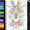 Sada 8 popisovačů Uni Posca PC-1MR, základní barvy pro výtvarníky i hobby