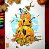 Popisovač Uni Posca 3ML pro malování na kamínky a kreativní projekty, třpytivý světle modrý