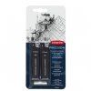 Náhradní tuhy Derwent Precision 0,7 mm HB a 2B s pryžemi pro mikrotužku