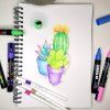 Uni Posca PC-17K stříbrný, vodou ředitelný akrylový inkoust, rychlé schnutí