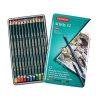 Sada 12 uměleckých pastelek Derwent Artists s tuhou 5,6 mm pro kresbu a malbu
